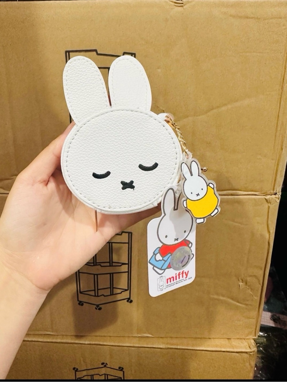 Miffy coin purse with chain